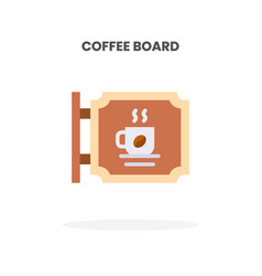 Coffee Board Icon Flat