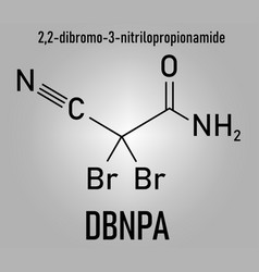 Dbnpa Biocide Molecule Skeletal Formula