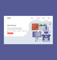 Digital Pathology Concept Flat