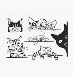 Peeking Cat Svg Bundle Black Pe