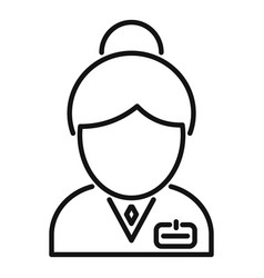 Bank Worker Icon Outline Finance People