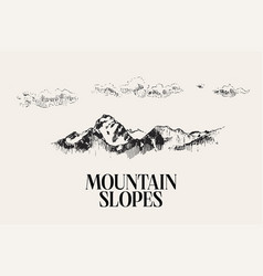 Mountain Logo Hand Drawn