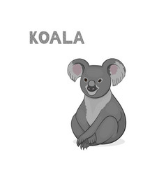 A Cartoon Coala Isolated