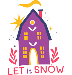 Let It Snow Christmas Sticker