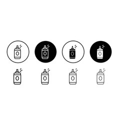 Paint Aerosol Can Icon Set Collection For Web