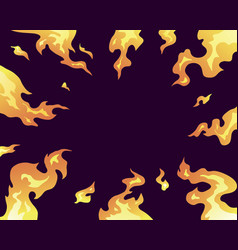 Comic Book Fantastic Fire Flames Smoke Background