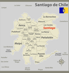 Map Santiago Chile