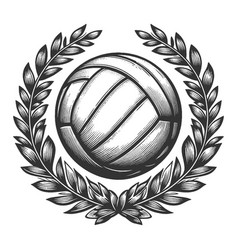 Volleyball Laurel Wreath