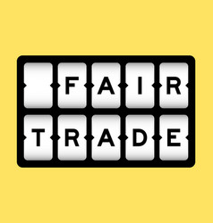 Black Color In Word Fair Trade On Slot Banner