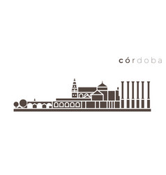 Cordoba Simple Monochrome Stylish Skyline