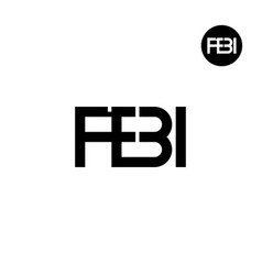 Letter Fbi Monogram Logo Design