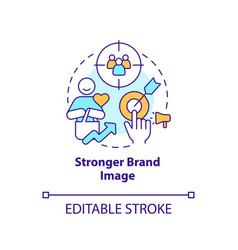 Stronger Brand Image Concept Icon