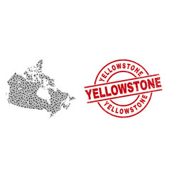 Yellowstone Watermark Badge And Canada Map Jet