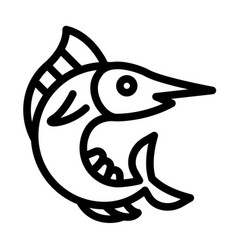 Marlin Thick Line Icon For Personal And