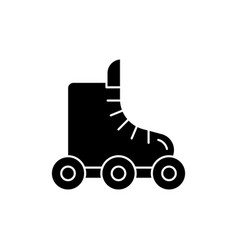 Rollerskate Black Glyph Icon