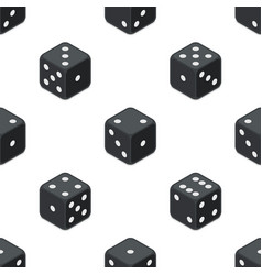 Set Of Black Isometric Dice