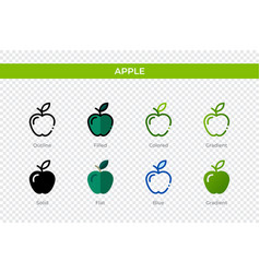 Apple Icon In Different Style Icons