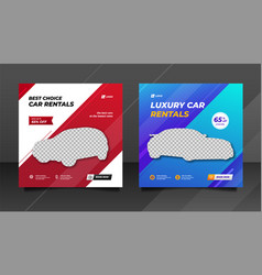 Car Rental Promotion Social Media Post Banner