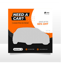 Car Rental Promotion Social Media Post Banner