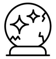 Halloween Scary Mirror Line Icon