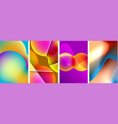 Liquid Abstract Shapes With Gradient Colors