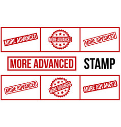 Red More Advanced Rubber Stamp Set