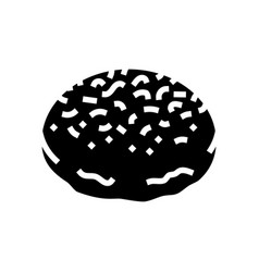 Spinach Bun Food Meal Glyph Icon