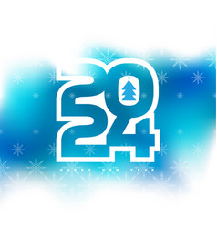 Happy New Year 2024 Greeting Card Design Template