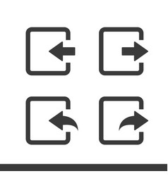 Exit icon for web and mobile sign Royalty Free Vector Image