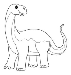 Qantassaurus coloring isolated page for kids Vector Image