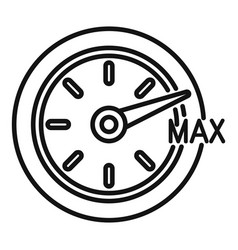 Max Gauge Velocity Icon Outline Dark Shoe