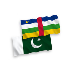 Flags Of Central African Republic And Pakistan