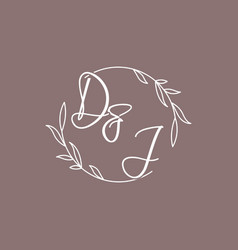 Dj Wedding Initials Monogram Logo Ideas