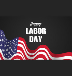 Happy Labor Day Usa Flag American Holiday