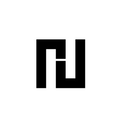 Letter R N Square Geometric Symbol Simple Logo