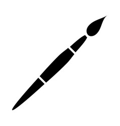 Black Abstract Paintbrush Stationery Icon