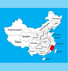 Fujian Province Map China Map