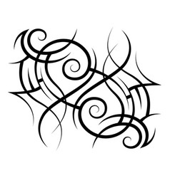 Neo Abstract Tribal Tattoo Horizontal Black