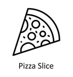 Pizza Slice Outline Icon Design