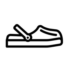 Crocs Beach Footwear Line Icon