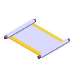 China Scroll Icon Isometric Chinese