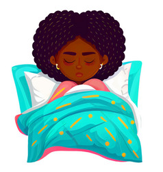 African Woman Sleep At Cozy