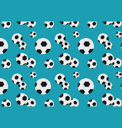 Bright Pattern With Soccer Balls On Background