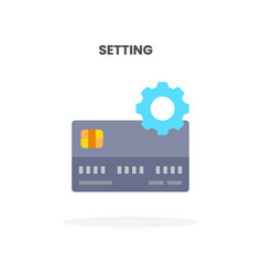 Credit Card Setting Flat Icon