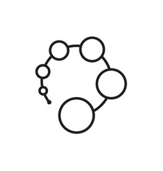 Circle Chain Outline Movement Logo