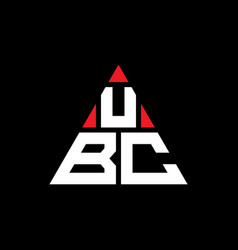 Ubc Triangle Letter Logo Design With Triangle