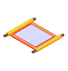 Decoration Scroll Icon Isometric Chinese