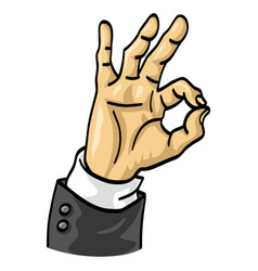 Hand Ok Sign Okay Symbol Cartoon