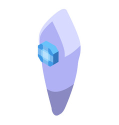 Oral Teeth Gemstone Icon Isometric Dental