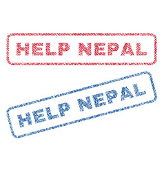 Help Nepal Textile Stamps